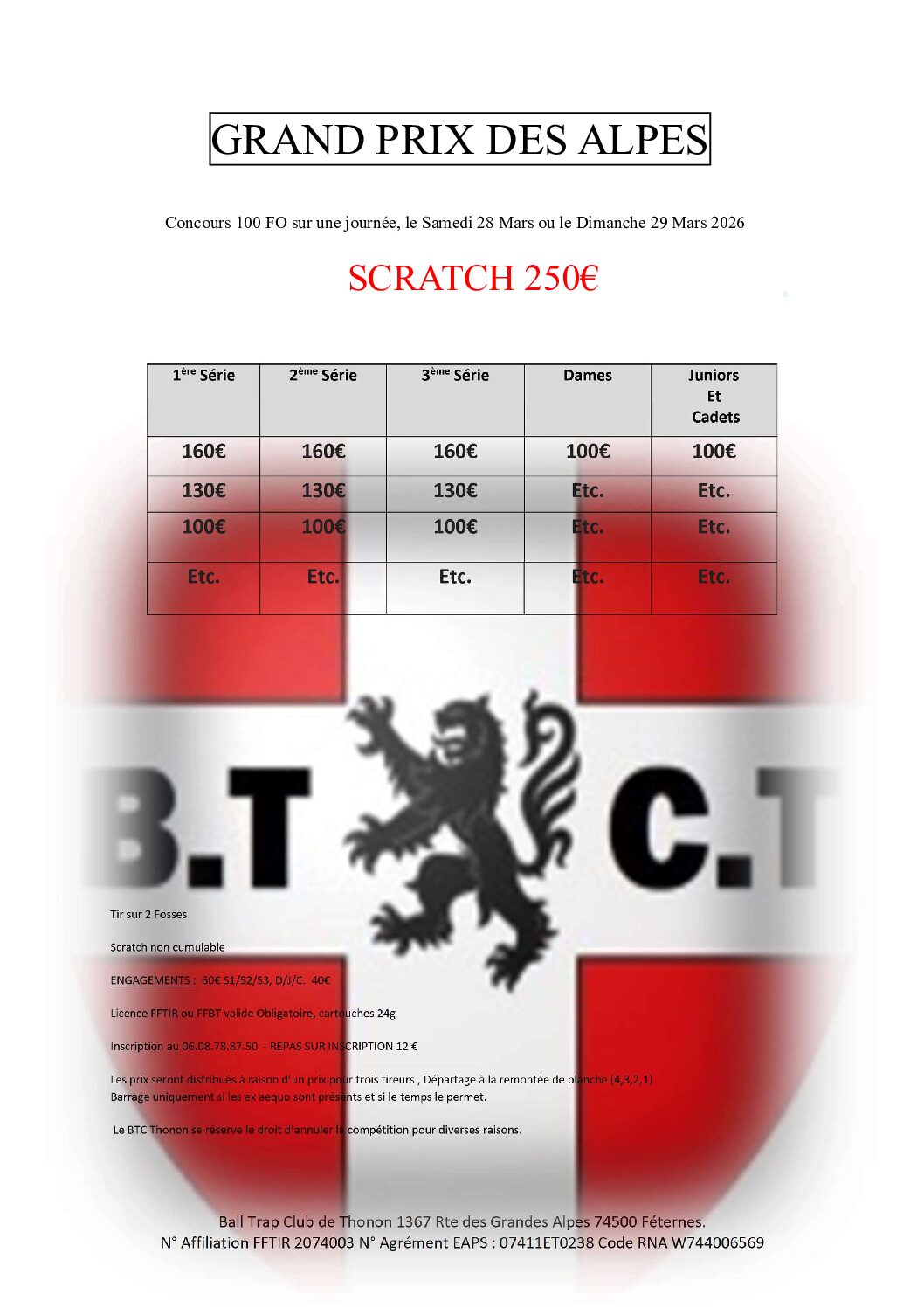 Grand prix des Alpes 2025